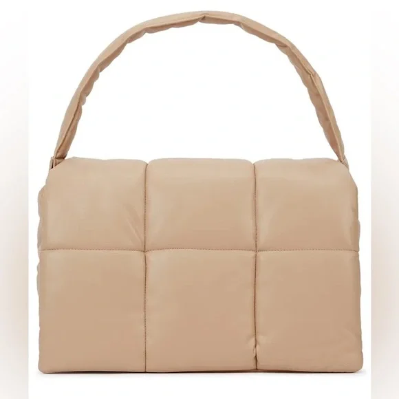 Stand Studio Wanda Faux Leather Quilted Neutral Clutch - Picture 10 of 10